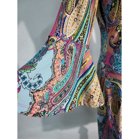 Tommy‎ Hilfiger Maxi Dress Multicolor Paisley Size 8 - Picture 9 of 12